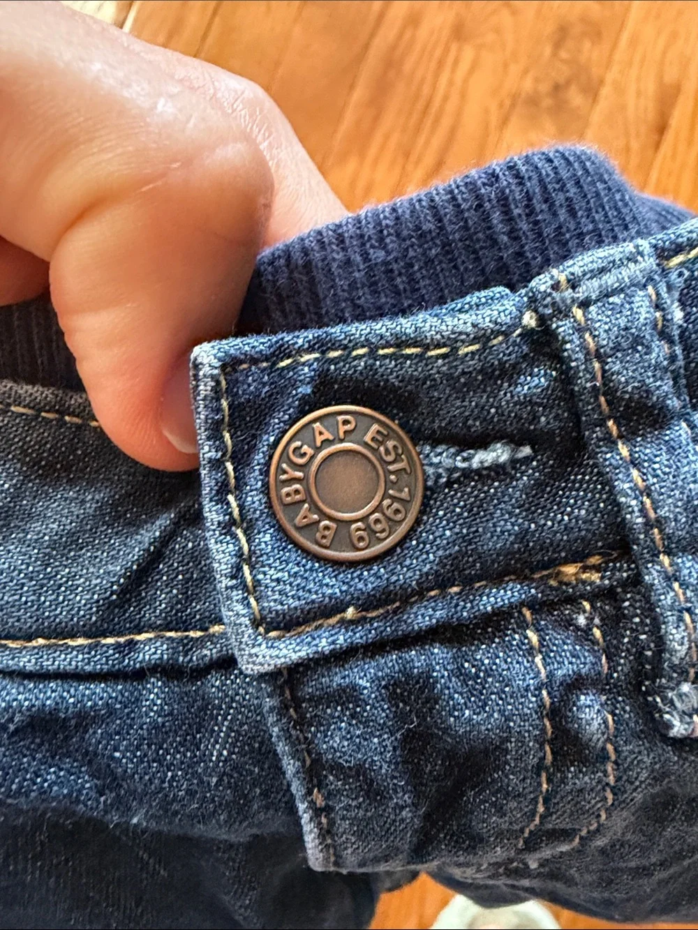3-6M Baby Gap Blue Denim Pull-On Jeans